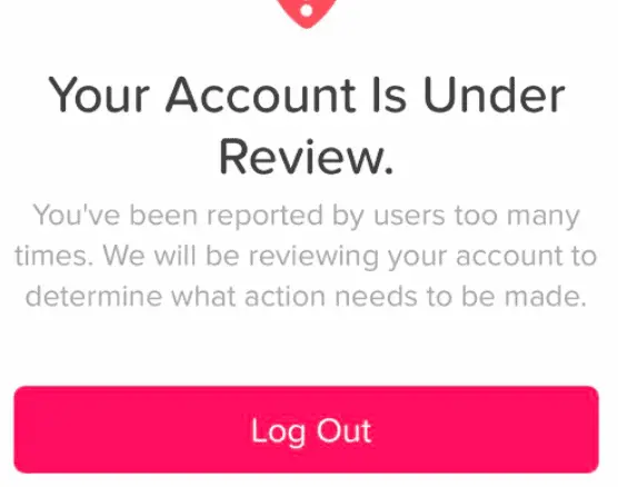 Tinder Account Under Review
