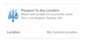 Tinder passport can it be seen