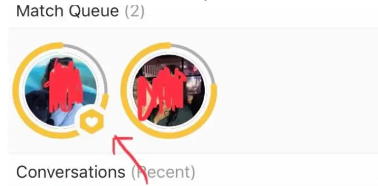 what does the yellow circle on bumble mean