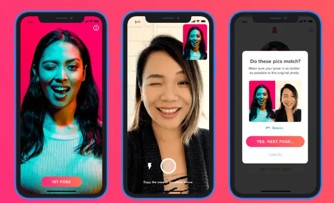 Tinder photo verification steps