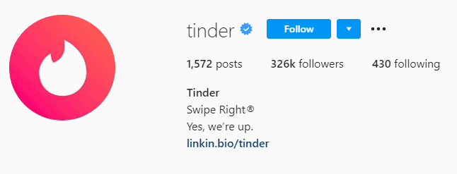 tinder instagram page