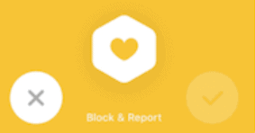 what does the yellow heart mean on bumble