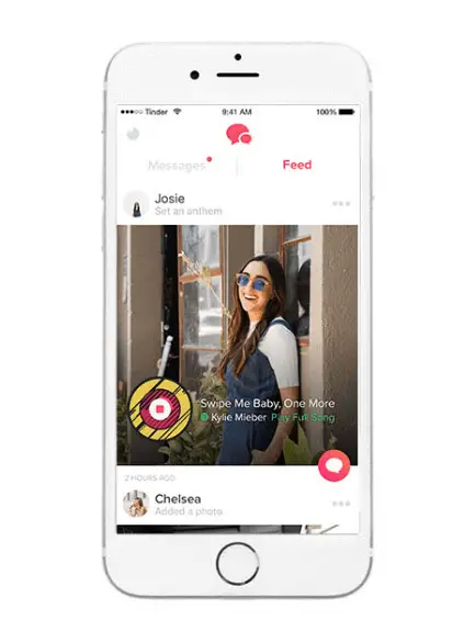How to pot an anthem into tinder feed
