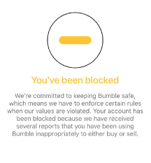 Bumble Account Blocked
