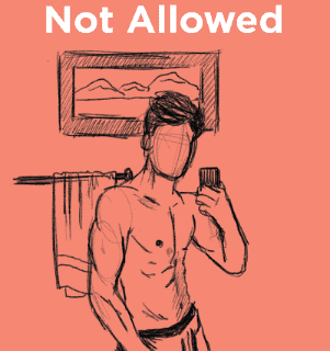 Shirtless Selfie on Bumble not allowed