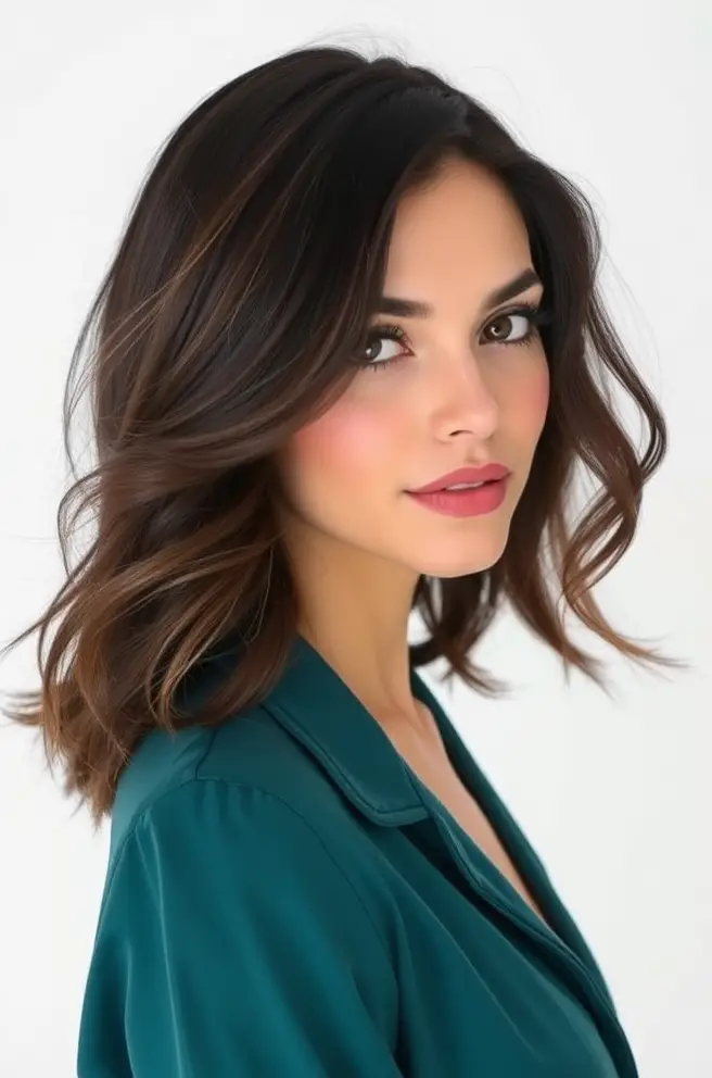 12 Chic Shoulder Length Hairdos for Modern Women