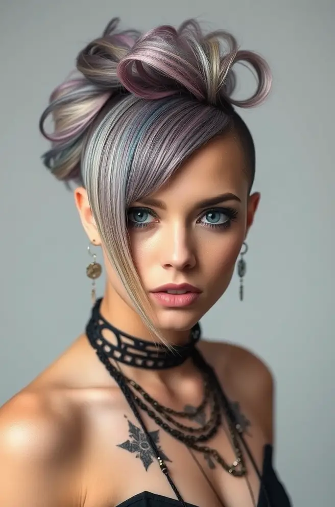 Artistic Emo Hair Designs for Expressive Women