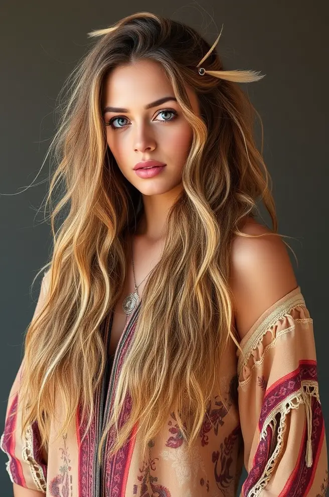 Bohemian Wicks Hair Styles for a Relaxed, Free-Spirit Flair