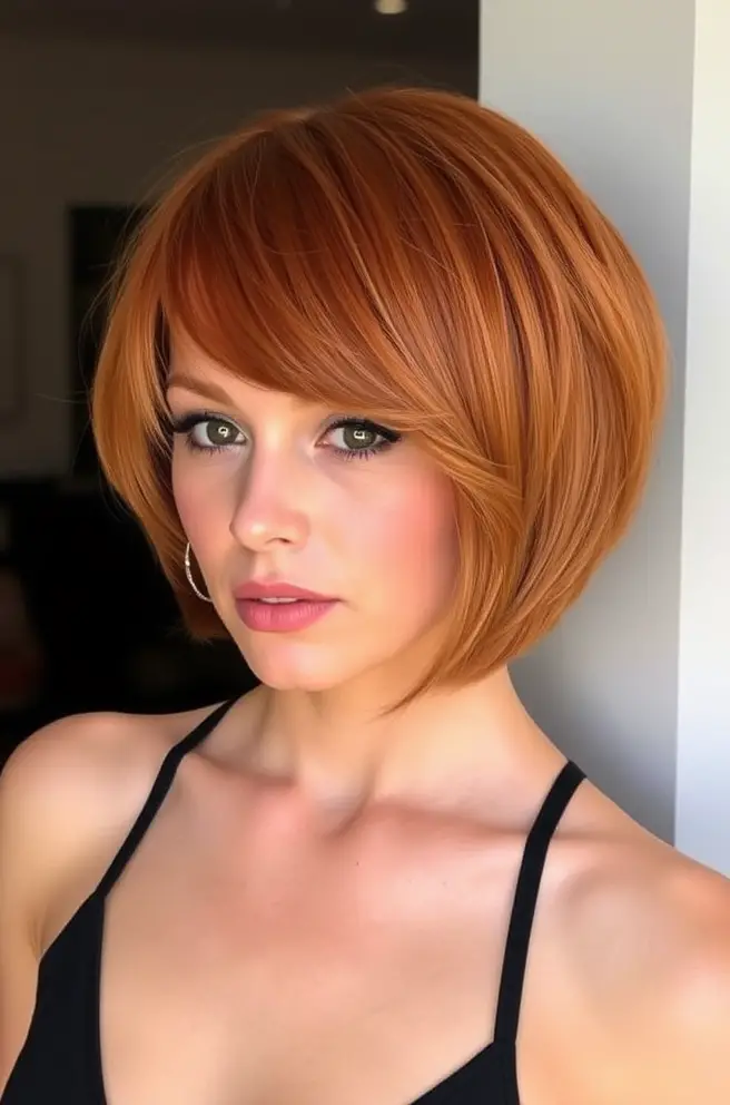 Bold Bob Styles for Ginger Hair