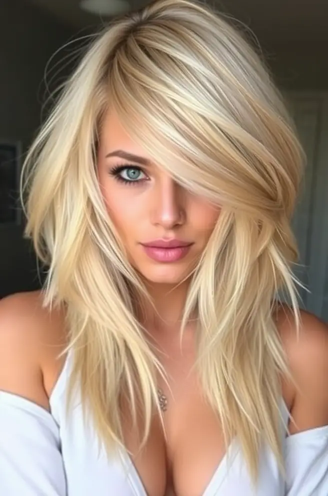 Bold Dirty Blonde Hair with Dimensional Color