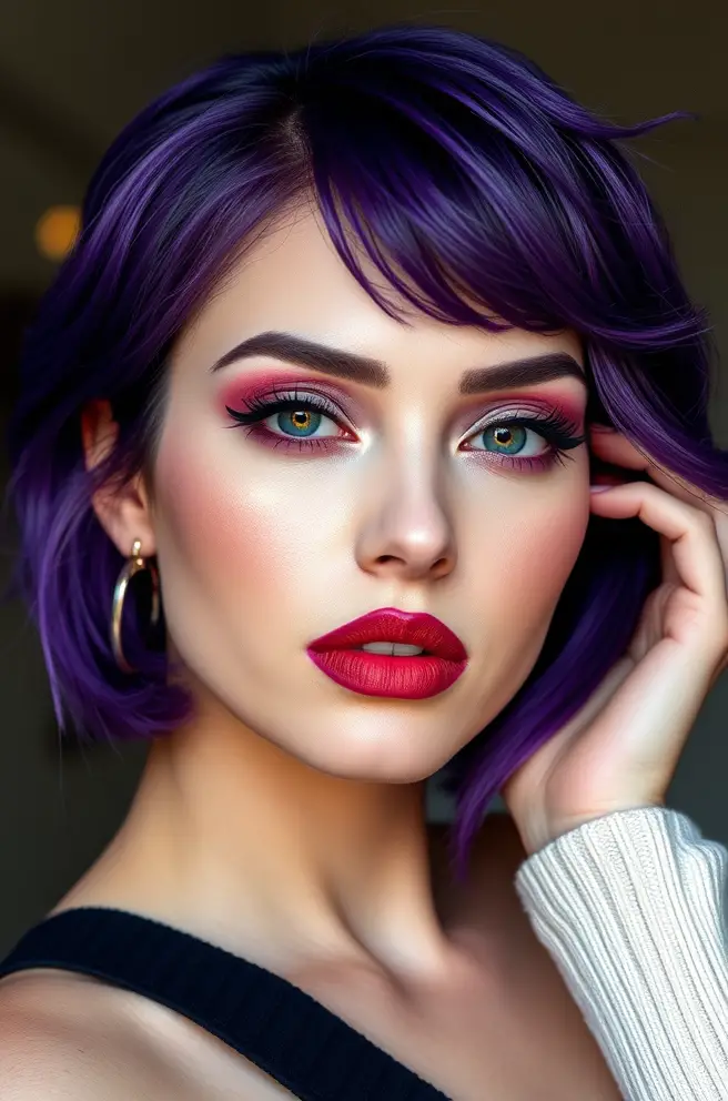 Bold Violet Hair Looks for a New You