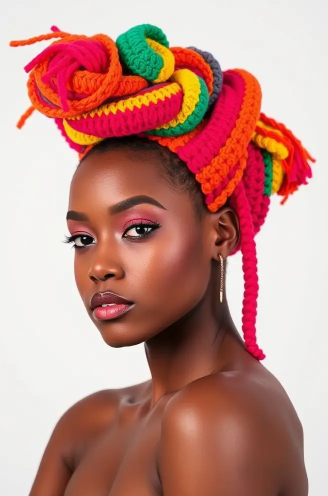 Bold and Colorful Crochet Hair Ideas to Express Yourself