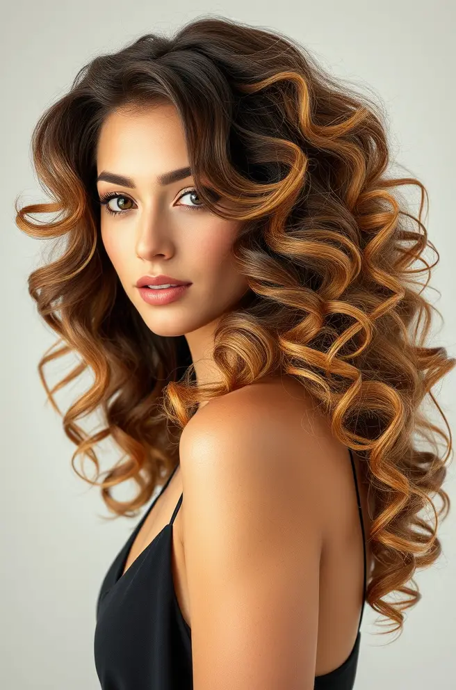 Bouncy Beach Waves Perm Hair Style