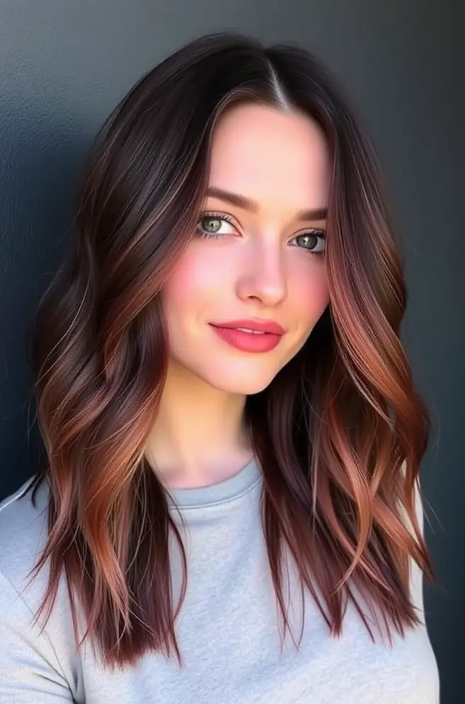 Burgundy Hair Color: Subtle Balayage for Everyday Chic