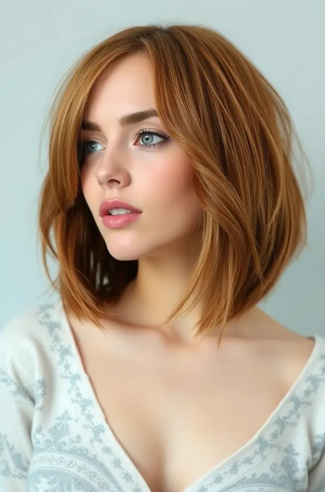 Chic Auburn Hair Bob for a Modern Look