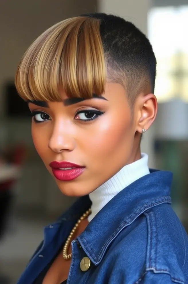 Chic Bangs Styles Perfect for 4C Hair