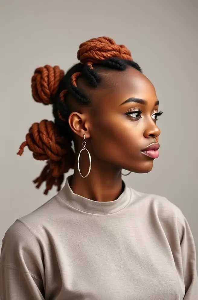 Chic Bantu Knots for 4A Hair