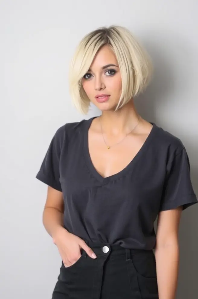 - Chic Bob Haircut for Effortless Short Hair Styles