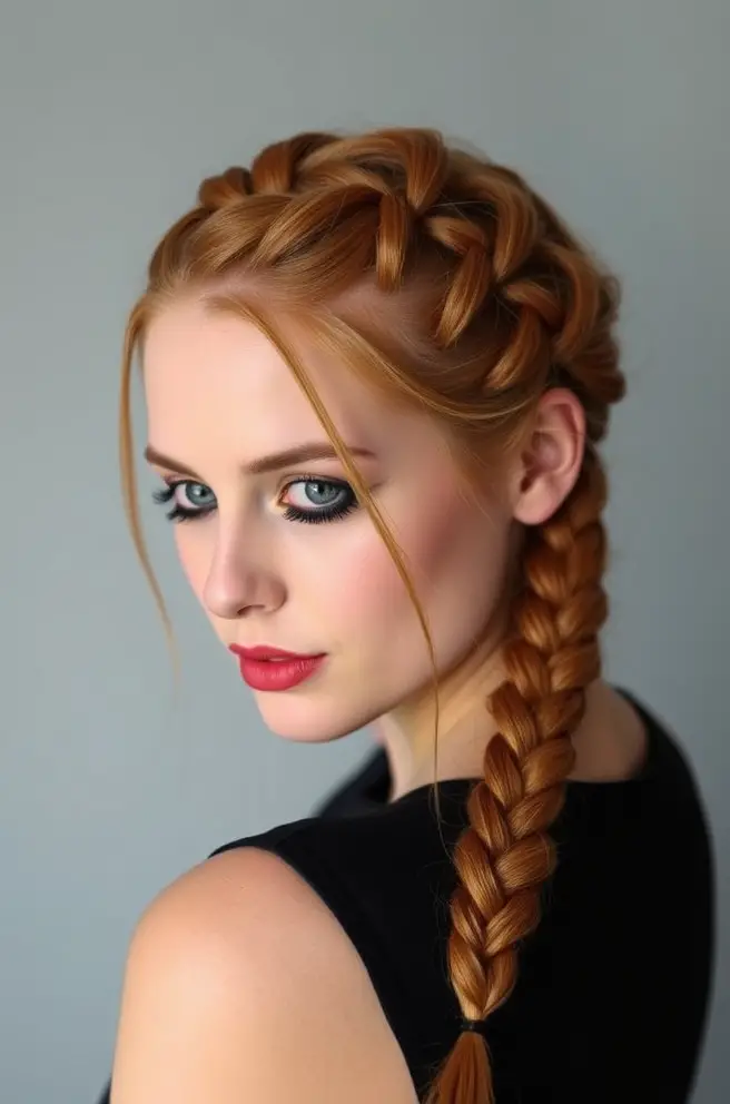 Chic Braids for Ginger Hair