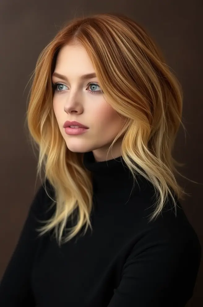 Chic Copper Hair Highlights for a Trendy Touch