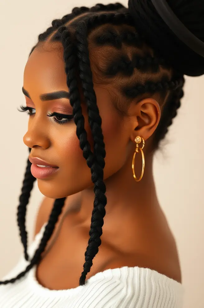 Chic Dark Brown Hair Braids