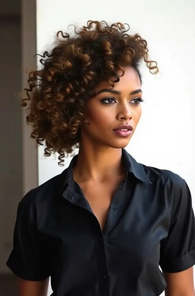 Chic Free Forms Hair Designs for Curly Hair