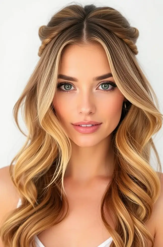 Chic Half-Up Half-Down Styles for 3A Hair