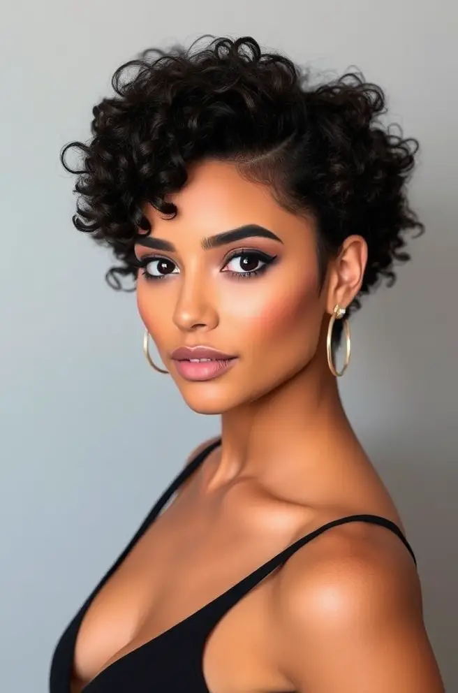 Chic Low Fade Curly Hair Inspiration for Everyday Glam