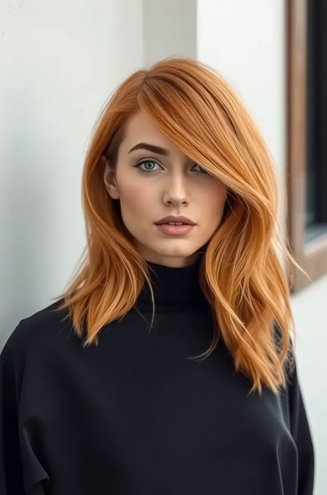 Chic Orange Hair Layers for a Modern Appeal