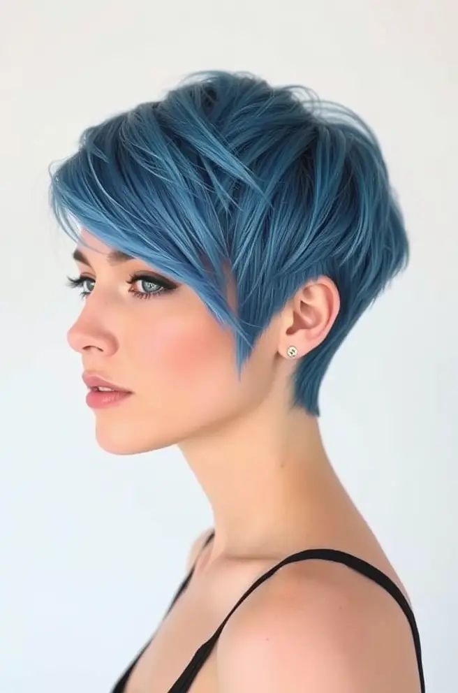 Chic Short Blue Haircuts to Try