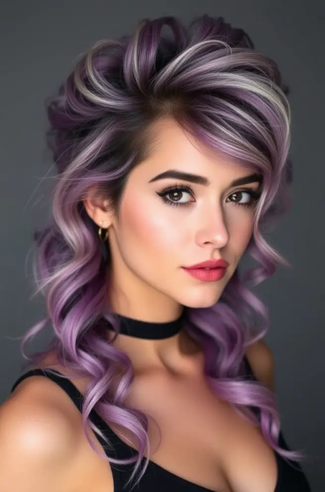 Chic Skunk Hair Styles for Wavy Locks