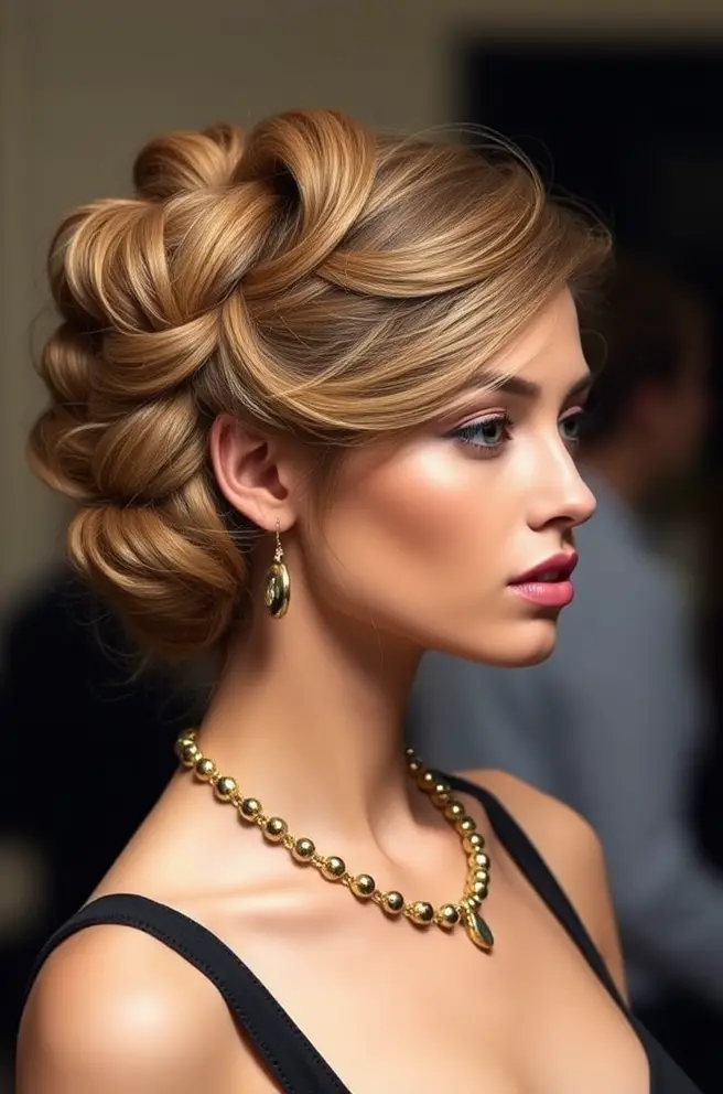 Chic Updos Perfect for 2C Hair