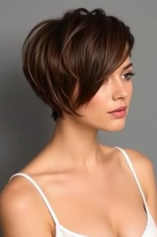 Classic A-Line Short Hair Cut Style