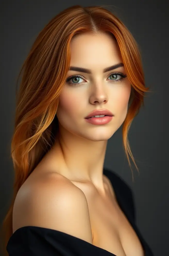 Classic Copper Hair with a Sleek Finish