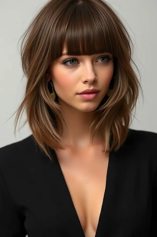 Classic Fringe Hair for a Polished Finish