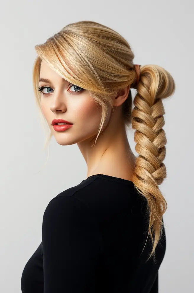 Classic Honey Blonde Ponytail Styles