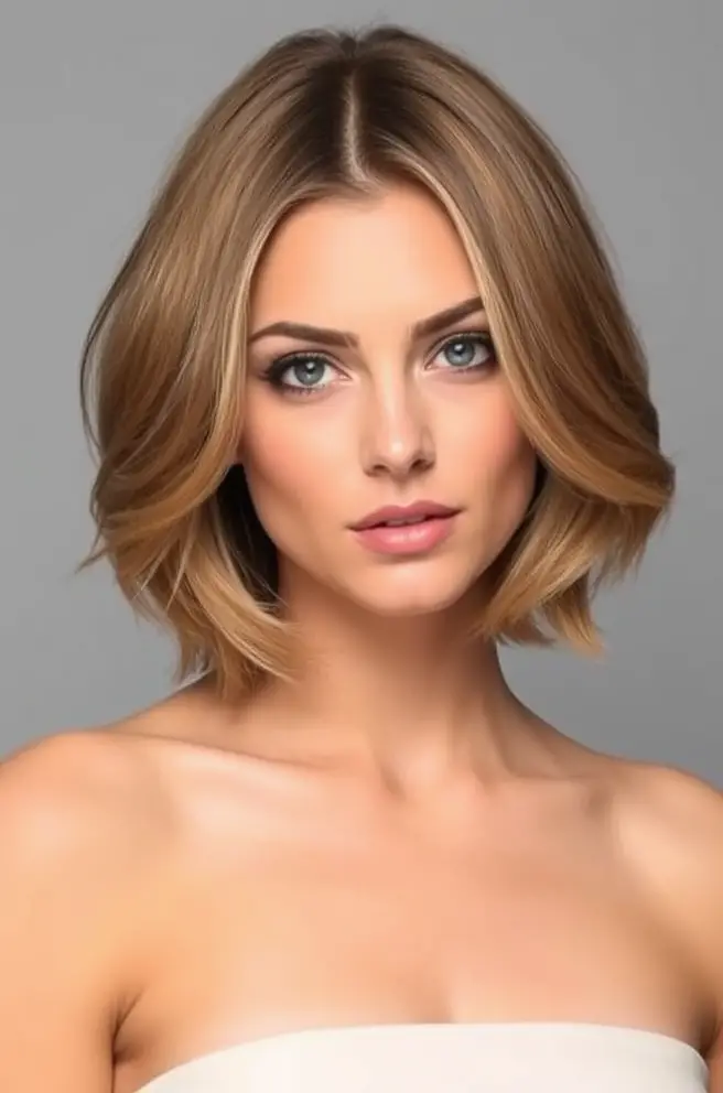 Classic Layered Hair with a Smooth Finish for Timeless Elegance