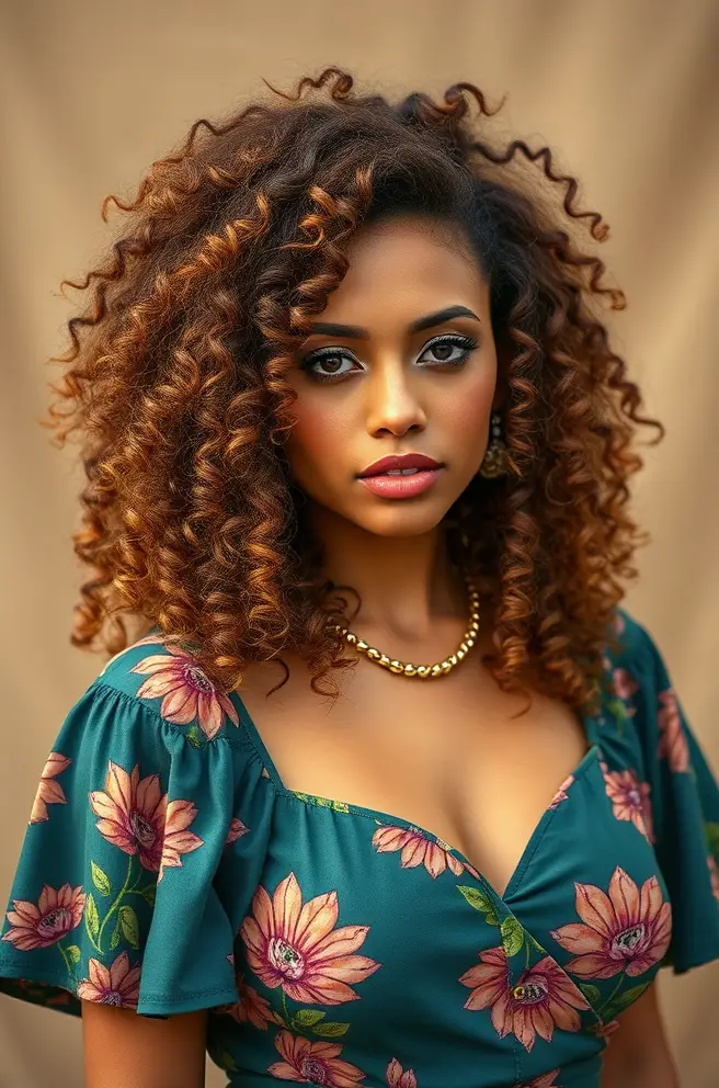 Coarse Hair: Luscious Spiral Curls for a Festival Look