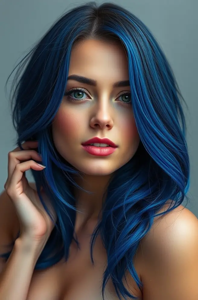 Dark Blue Hair Ombre: A Striking Blend of Colors