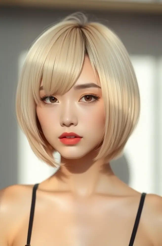 Delicate Bob Cut Anime Hair Fashion