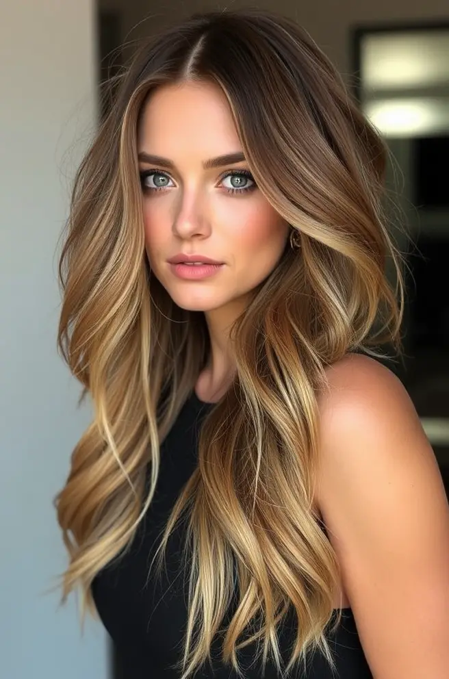 Dirty Blonde Hair Balayage Highlights