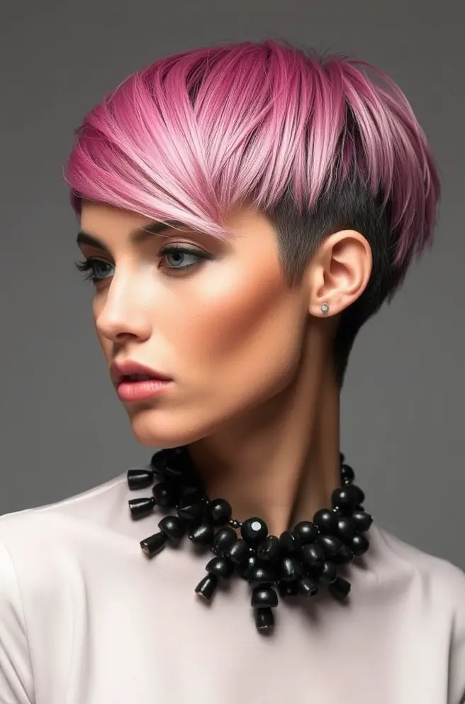 Edgy 2B Hair Shag Cut for a Daring Look