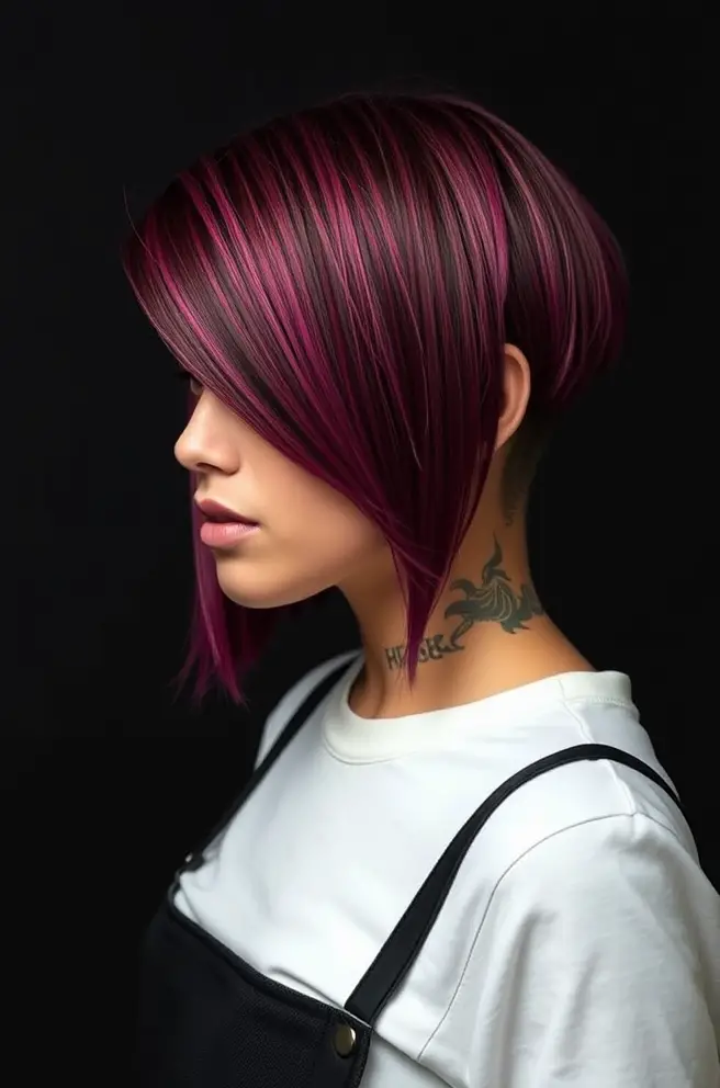 Edgy Low Taper Fade Straight Hair with Undercut