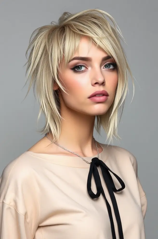 Edgy Shag Hairstyles with Unice Hair