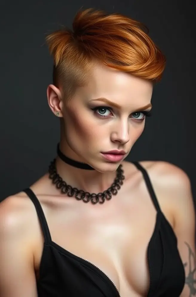 Edgy Shaved Styles for Ginger Hair