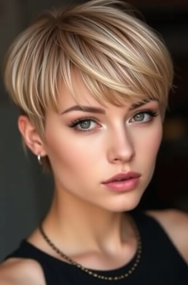 Edgy Short Hair with Bangs for Bold Looks