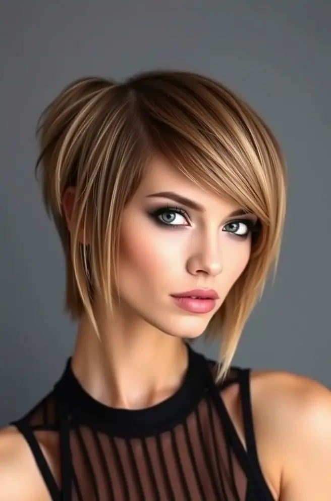 Edgy Shoulder Length Hair Cuts for the Bold Woman