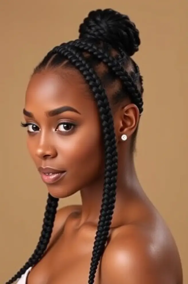 Elegant Braided Styles for 2C Hair