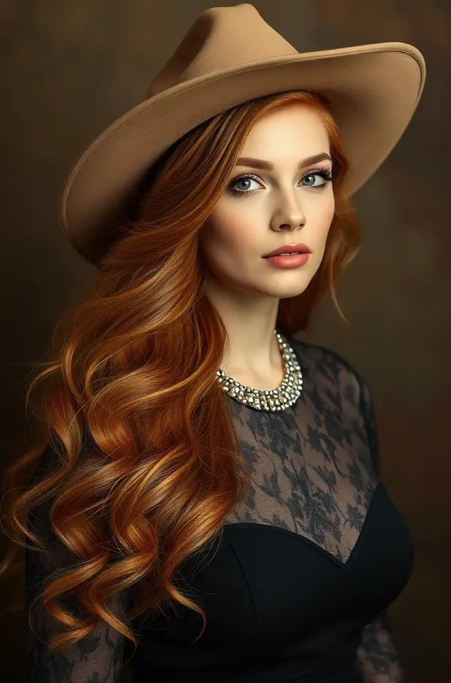 Elegant Cowboy Copper Hair for Special Occasions