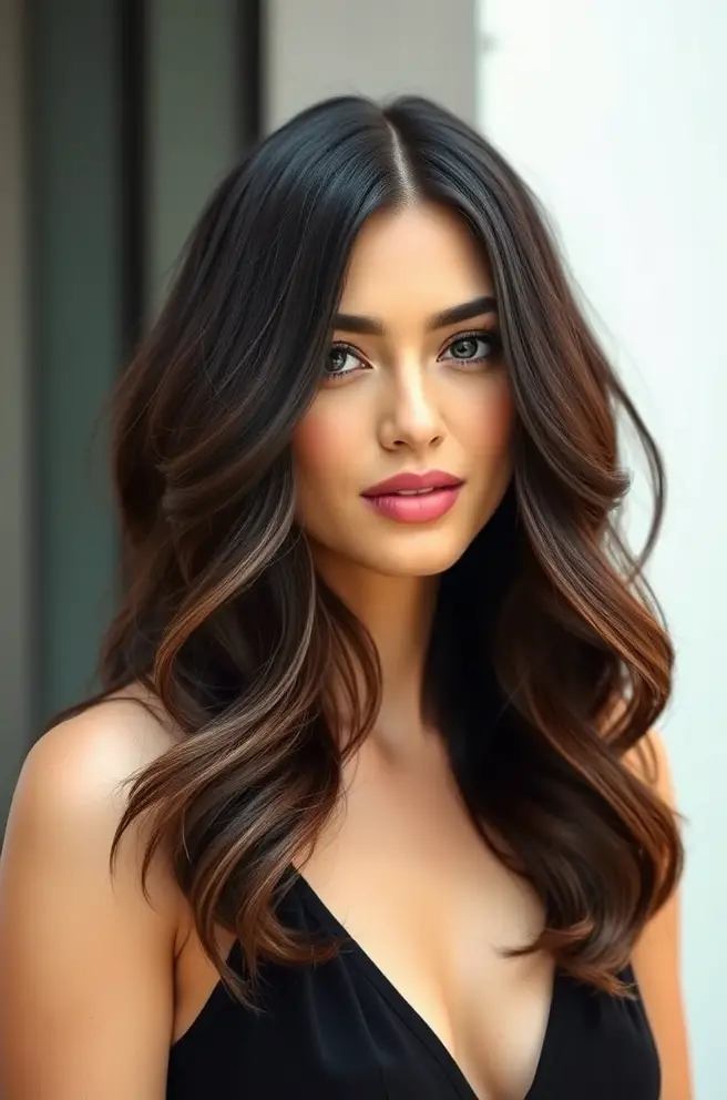 Elegant Low Taper Fade for Straight Hair with Beach Waves